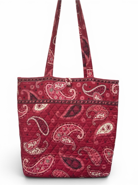 Vera Bradley Handbags - Vintage Vera Bradley Tote Bag Retired Mesa Red Paisley Print